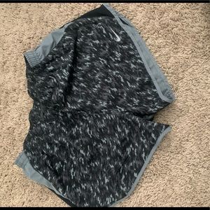 Black and grey Nike shorts